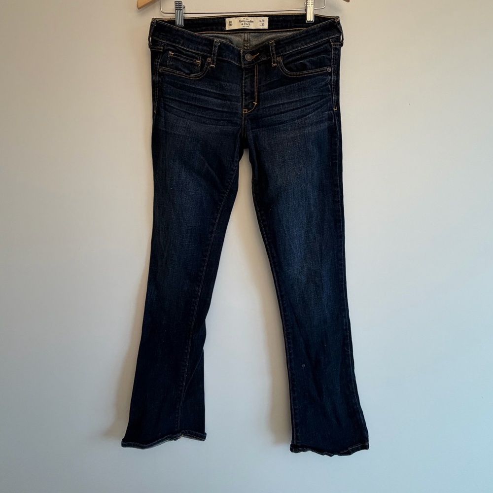 Abercrombie & Fitch Dark Blue Boot Cut Jeans